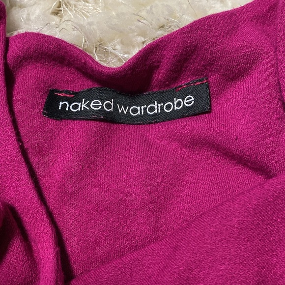 Naked Wardrobe Fuchsia Bodysuit - Picture 2 of 4
